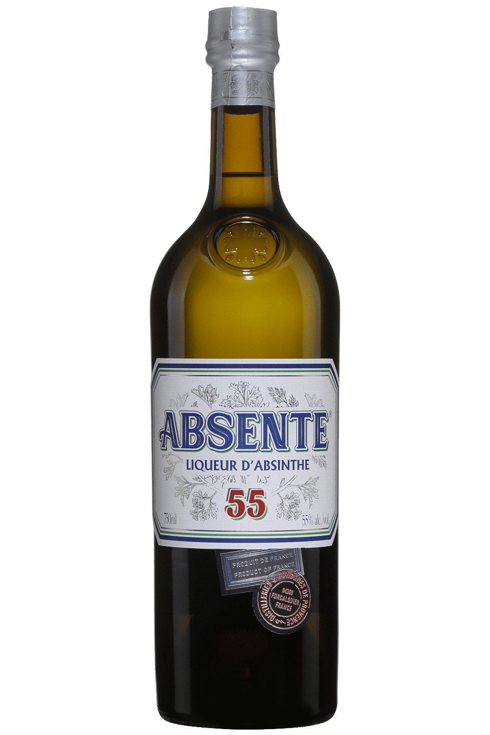 Distillerie et Domaines de Provence <br>Absinthe verte <br>Absente 55