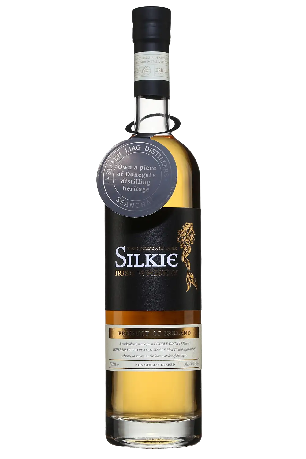 Sliabh Liag Distillers<br>Peated Irish Blended Whisky <br>The Legendary Silkie Dark