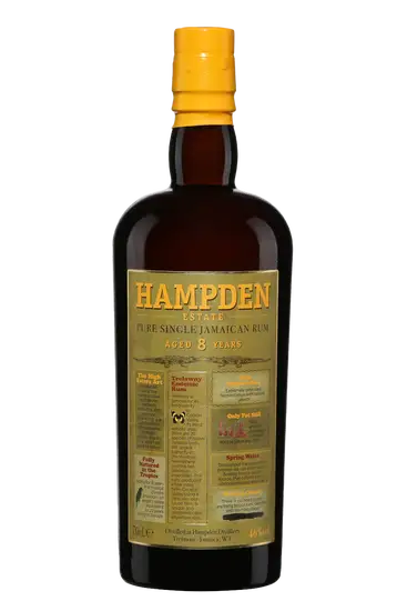 HAMPDEN ESTATE<br>Rhum<br>Pure single Jamaican Rum 8 ans